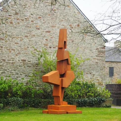 Large corten sculpture