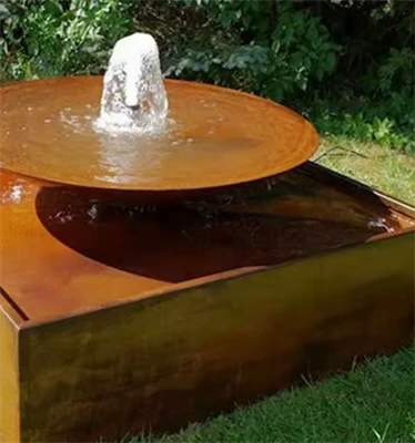 Are weathering steel fountain panels corrosion-resistant?